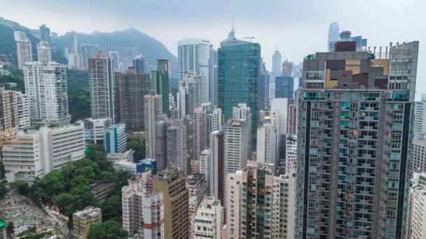 Timelapse Hermosa Ciudad Hong Kong — Vídeos de Stock