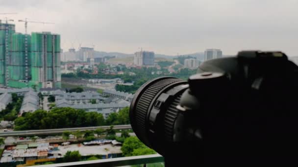 Proces Fotografowania Timelapse Lustrzankami Dslr — Wideo stockowe