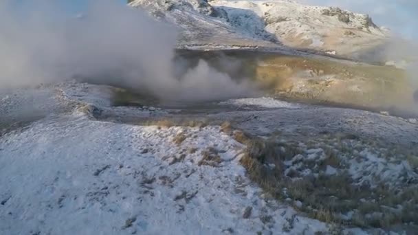 Décollage Hélicoptère Après Atterrissage Distance Islande — Video