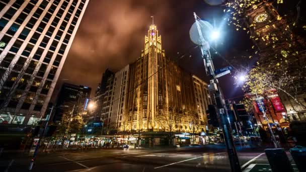 Timelapse Hyperlapse Melbourne Australia — Vídeos de Stock