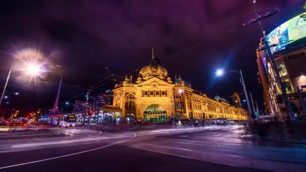 Timelapse Hyperlapse Melbourne Ausztrália — Stock videók