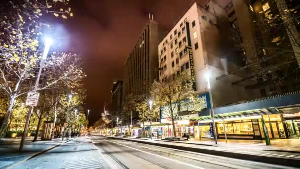 Timelapse Hyperlapse Melbourne Avustralya — Stok video