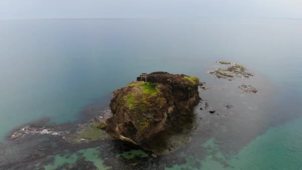 Insula Koishima Largul Coastei Tottori Din Aer Jumătate Viteză — Videoclip de stoc