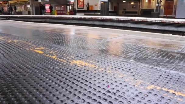法国巴黎火车站的摄像 — 图库视频影像