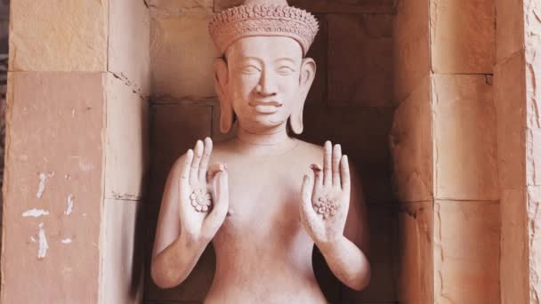 Αρχαία Budharupa Ένα Ναό Στη Βόρεια Ταϊλάνδη — Αρχείο Βίντεο