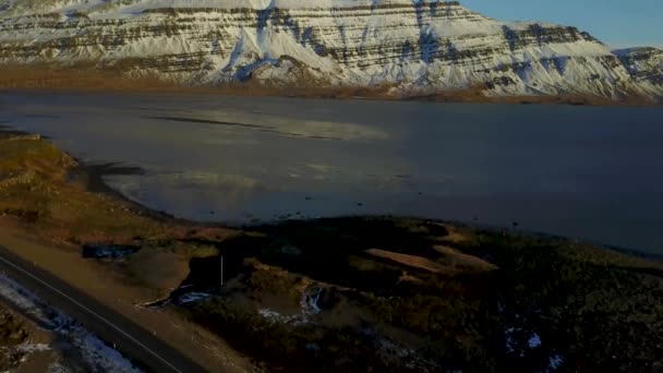 Motorväg Längs Islands Södra Strand — Stockvideo