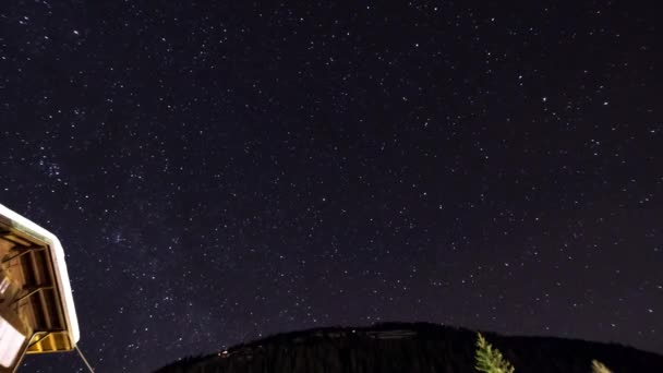 Time Lapse Polaris Dos Alpes Tirol Sul — Vídeo de Stock