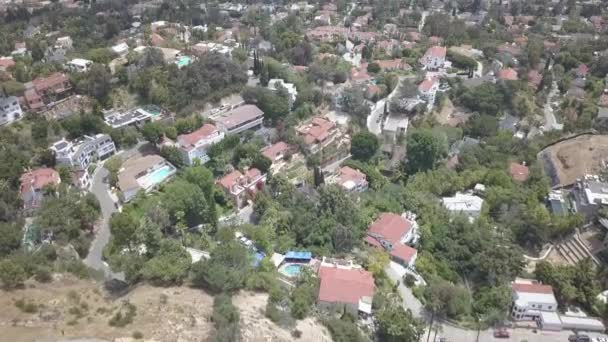 Vista Reveladora Dtla Desde Ladera Montaña — Vídeos de Stock