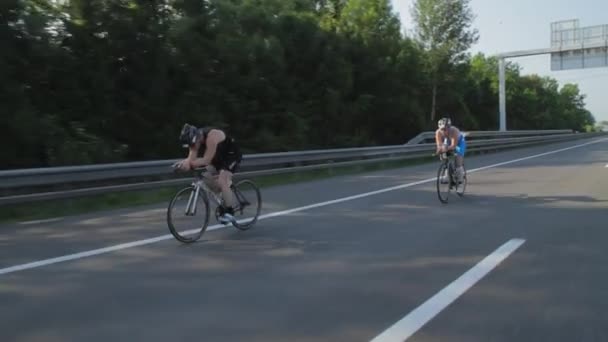 Ironman Österreich Das Ist Der Radsport Teil Des Wettbewerbs Ironman — Stockvideo