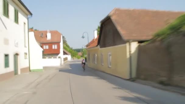 Vasember Verseny Ausztriában Verseny Kerékpáros Része Minden Évben Ironman Ausztria — Stock videók