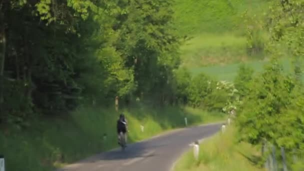 Carrera Ironman Austria Esta Parte Ciclista Competición Cada Año Ironman — Vídeos de Stock
