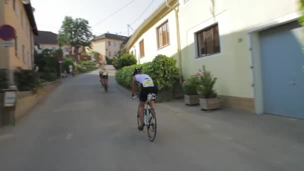 Ironman Race Österrike Detta Cykeldelen Tävlingen Varje Lockar Ironman Austria — Stockvideo