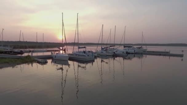 Imagens Aéreas Pôr Sol Drone — Vídeo de Stock