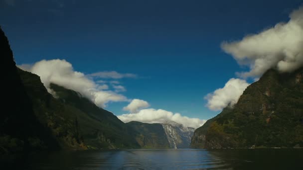 Prachtig Fjord Noorwegen Zomer Een Van Mooiste Fjorden Ter Wereld — Stockvideo