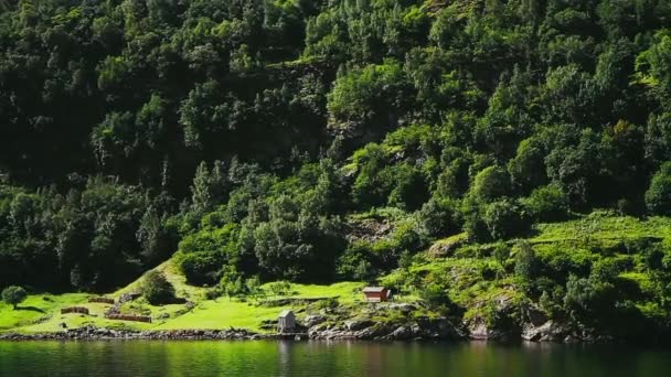 Bellissimo Fiordo Norvegia Estate Uno Dei Fiordi Più Belli Del — Video Stock