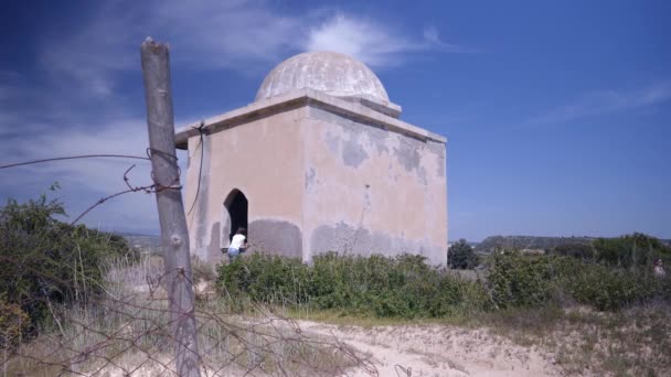 Oud Stenen Gebouw Bergen Van Cyprus — Stockvideo