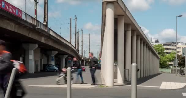 Timelapse För Köln Tyskland Europa Zeitraffer Von Kln Tyskland Europa — Stockvideo