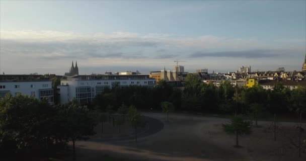 Aerial Footage Cologne Germany Luftaufnahmen Von Kln Deutschland — Stok Video