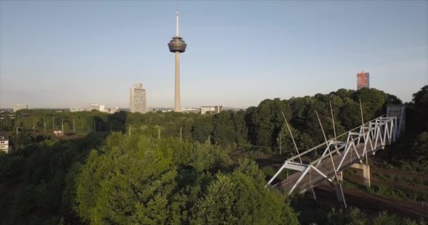 Αεροφωτογραφία Κολωνίας Germanz Europe Luftaufnahmen Von Koeln Deutschland — Αρχείο Βίντεο