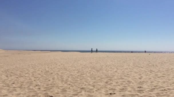 ปภาพทรายท สวยงามในชายหาดของลาก เดอ ซานโต แอนดร — วีดีโอสต็อก