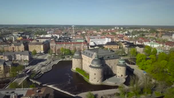 Πλάνα Από Κάστρο Του Rebro Στη Σουηδία — Αρχείο Βίντεο