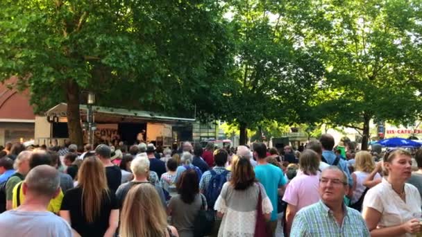 Beelden Van Straenfest München Duitsland — Stockvideo