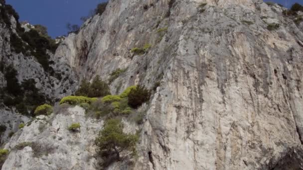 Küste Von Capri Die Weiße Grotte — Stockvideo