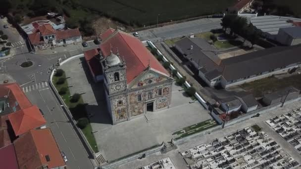 Portugáliai Vlega Templom Felvétele — Stock videók