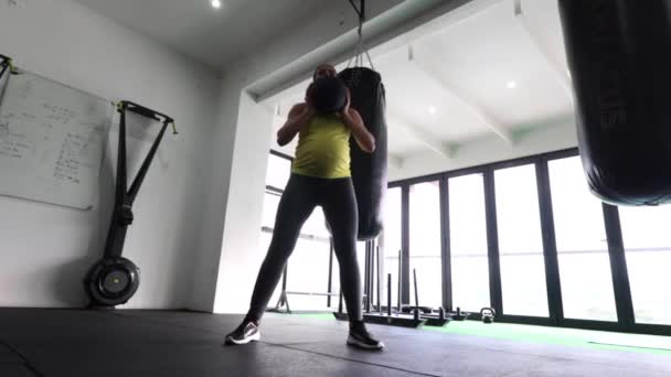 Modèle Remise Forme Féminine Enceinte Faisant Exercice Poids Corporel Dans — Video