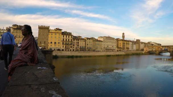 フィレンツェの映像 Ponte Vecchio — ストック動画