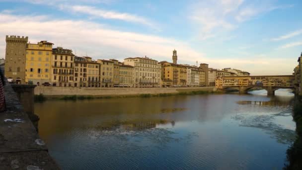 Filmagem Ponte Vecchio Florença — Vídeo de Stock