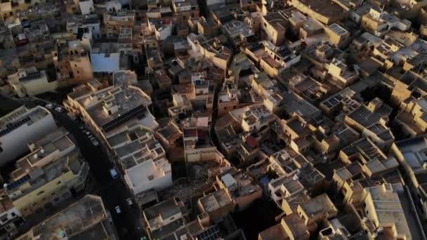 Vue Aérienne Unique Citadelle Sommet Une Colline Entourée Ville Victoria — Video