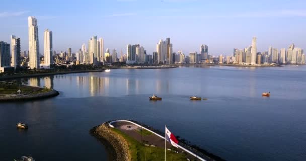 Flygplan Panama City — Stockvideo