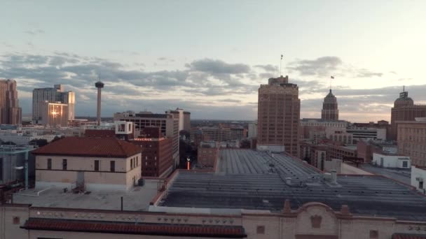 San Antonio Pusat Kota Arial Rekaman Drone — Stok Video