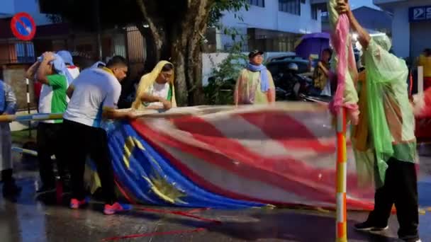 Bukit Mertajam Penang Malezya Güneydoğu Asya Açık Bir Çeltik Tarlasında — Stok video