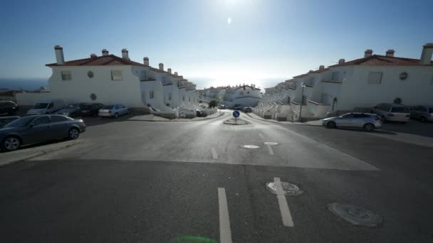 Arquitetura Perfeita Uma Avenida Ericeria Portugal — Vídeo de Stock