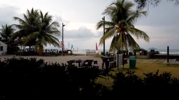 ビーチホリデー マレーシア ボルネオ島サラワク州スマタン — ストック動画