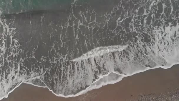 Lumière Matinale Hiver Playa Maro Près Nerja Une Antenne Avec — Video