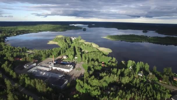 Vakre Antenne Srkisalmi Parikkala Finland – stockvideo