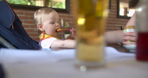 Babygirl Alcool Sur Table — Video