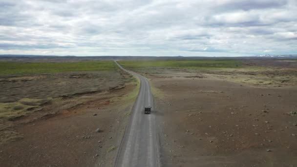 Islandia Paisaje Drone Cinemático Jalá Uhd Hermosas Imágenes Drones Vehículo — Vídeos de Stock