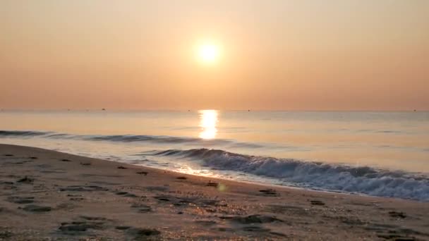 Lever Soleil Sur Une Plage France Été — Video