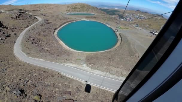 Hiszpania Granada Sierra Nevada Lato Góry Dołu Dronem Kamera Ustabilizowana — Wideo stockowe