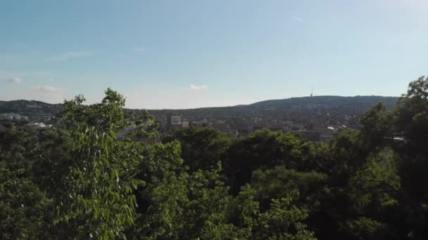 Boedapest Hongarije Reizen Van Boven Vliegen Met Een Dji Mavic — Stockvideo