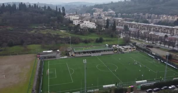 Belmonte Amatérský Profesionální Fotbalový Tým Stadion Hráči Antella Bagno Ripoli — Stock video