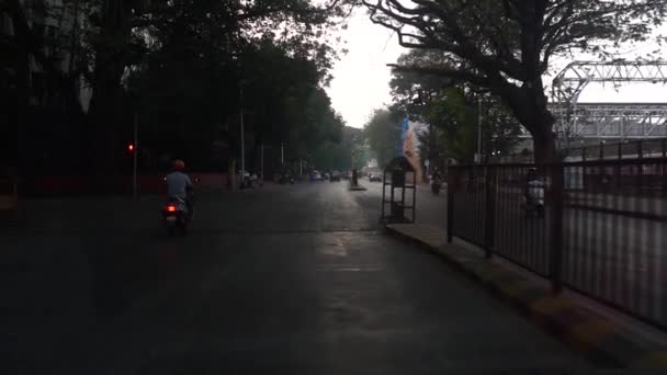 Rues Mumbai Avec Circulation Mouvante Goldy — Video