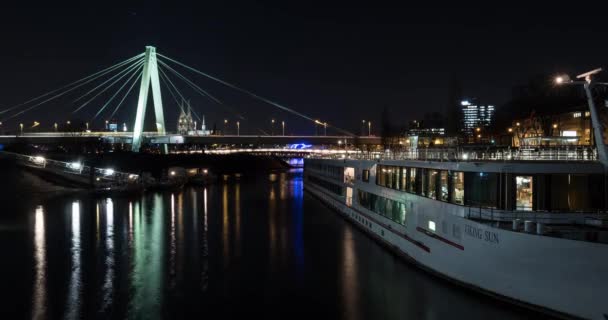 Timelapse Cologne Germany Europe Zeitraffer Von Kln Deutschland — 비디오