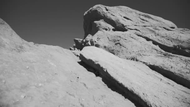 Surface Lunaire Lunaire Terrain Stérile Rocheux — Video