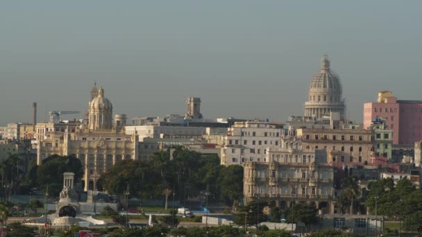 Vista Del Capitolio Habana Cuba — Vídeos de Stock