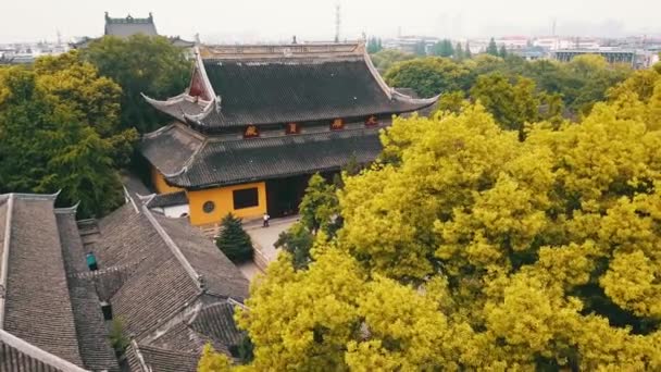 Suzhou Old Chinese Temple Επαρχία Jiangsu Κίνα — Αρχείο Βίντεο